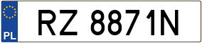Trailer License Plate